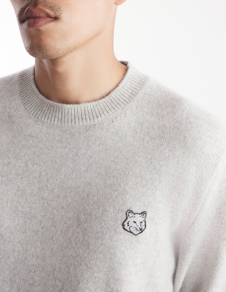 BOLD FOX HEAD PATCH REGULAR JUMPER IN LAMBSWOOL - 4
