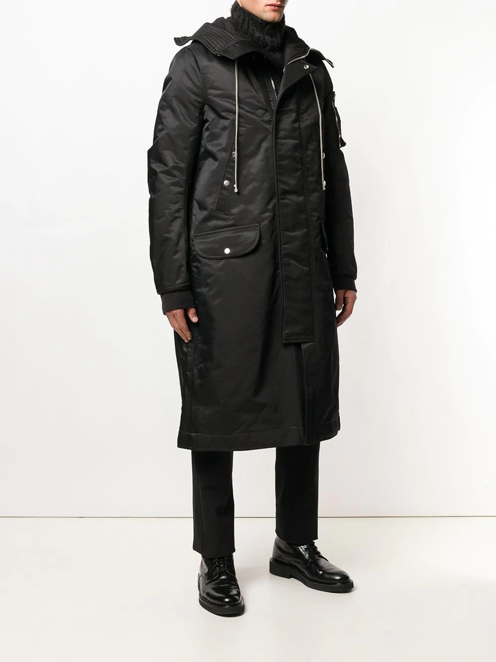 Sisyphus hooded long parka - 3