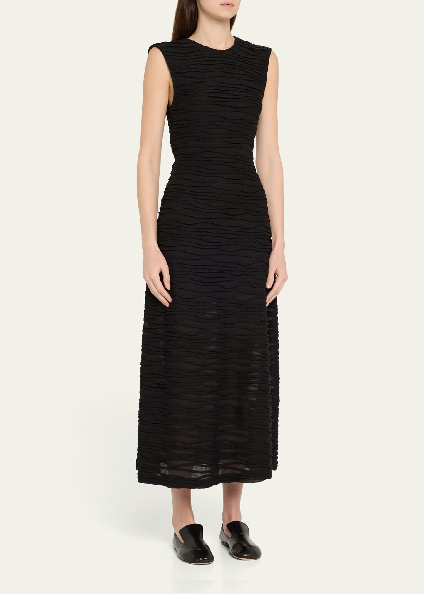 Laura Textured Cotton Dress - 4