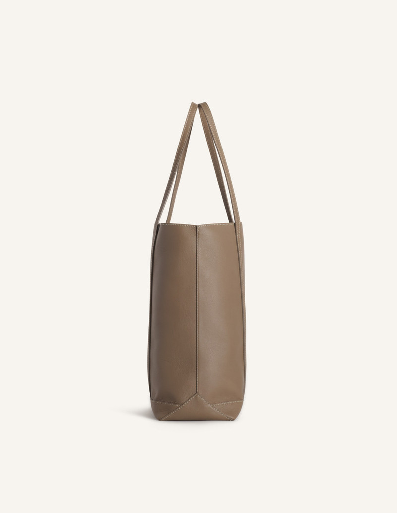 MAISON KITSUNE PARIS LEATHER TOTE 4