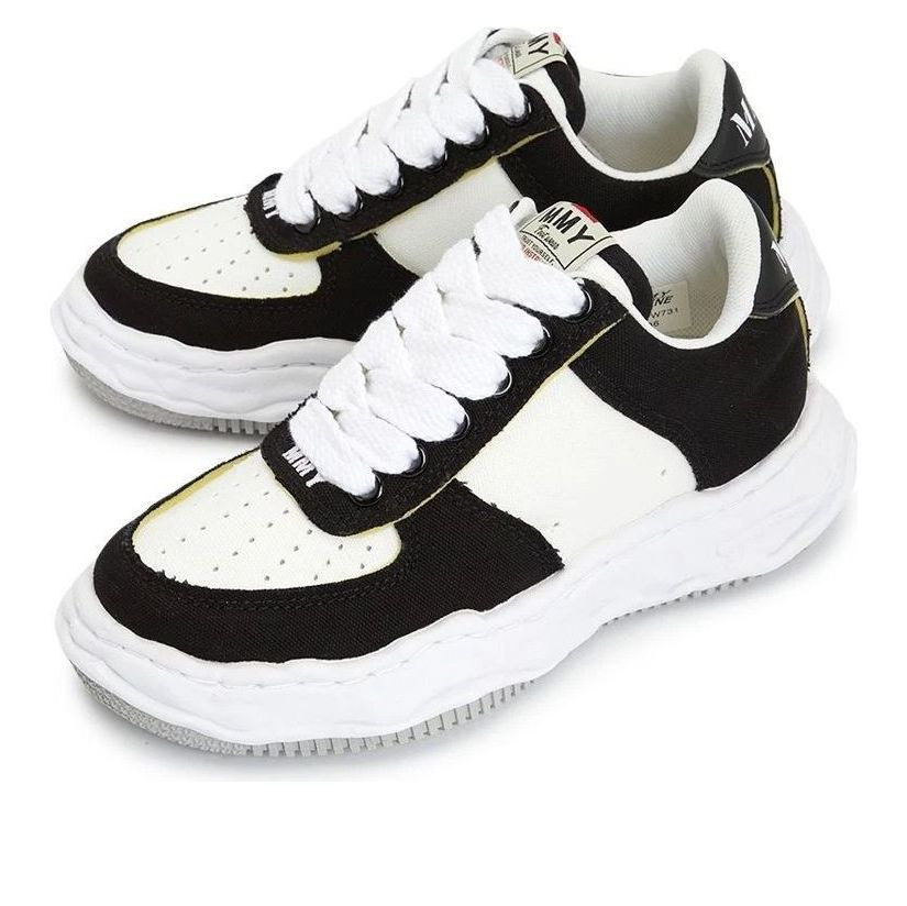 Maison MIHARA YASUHIRO Wayne OG Sole Canvas Low 'Black White' A14FW731-BLKWHT - 4