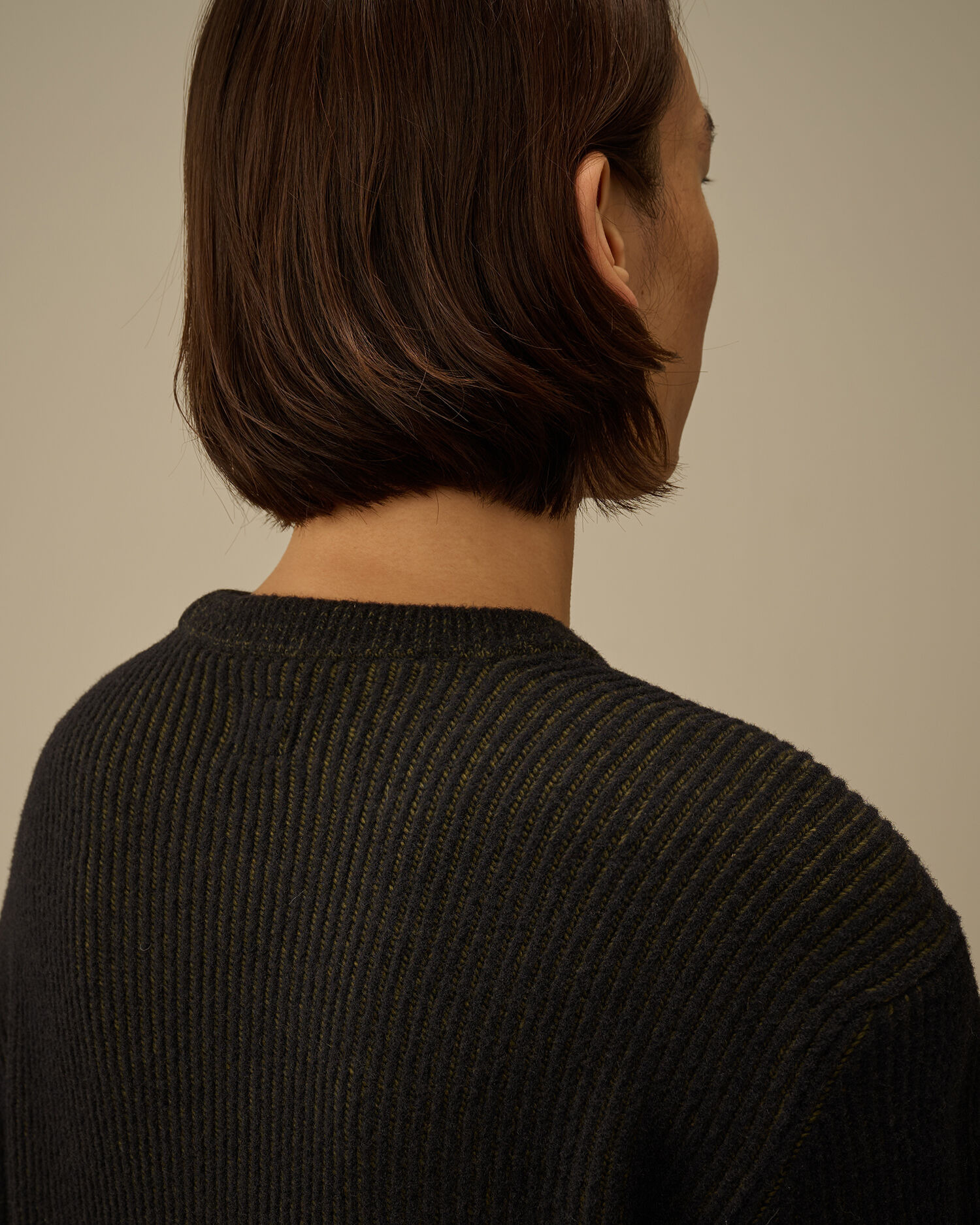 Fleece Knit Crewneck Lens Sweater - 6
