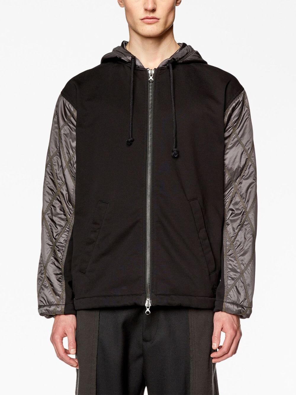 J-Rombe zipped hooded jacket - 3