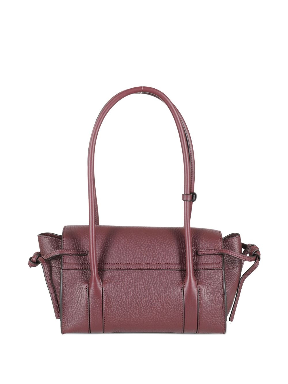 textured leather shoulder bag - 2