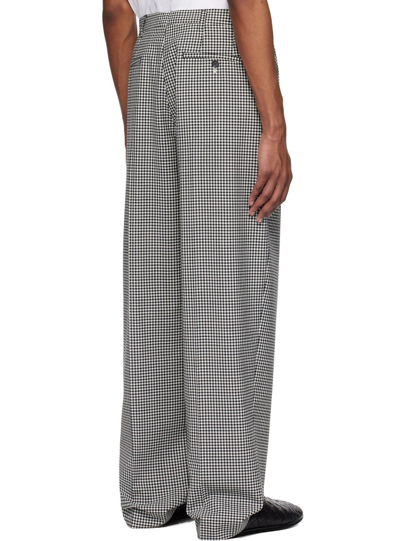 Black & White Gingham Trousers 3