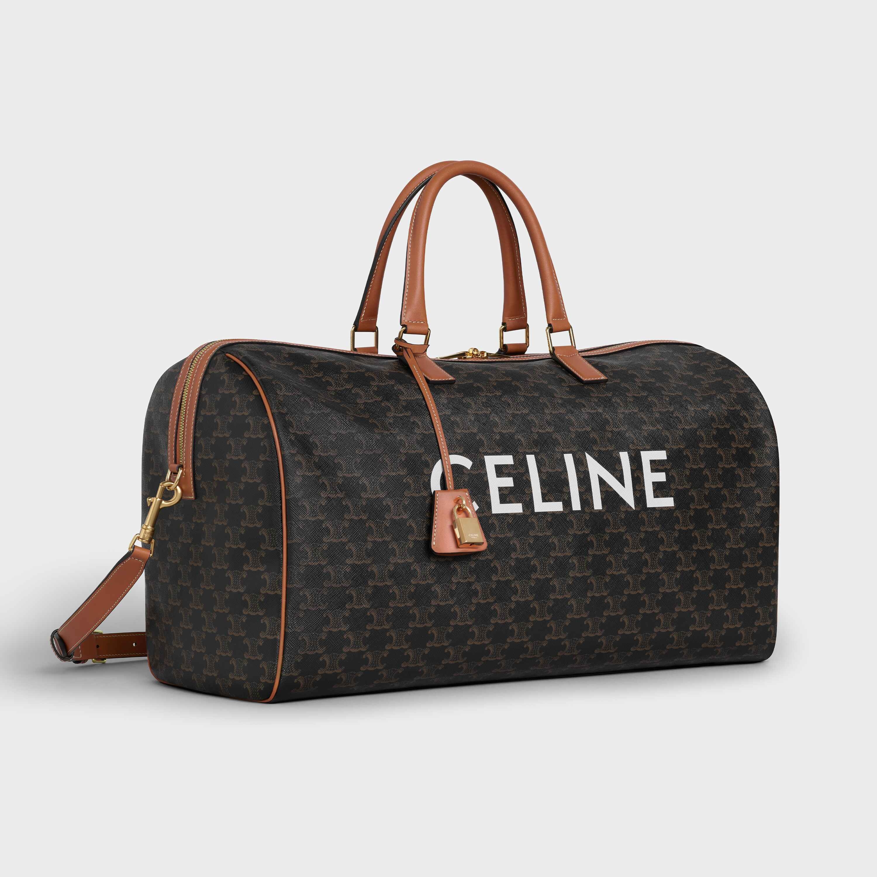 Large Voyage bag in Triomphe Canvas with Celine Print - 2