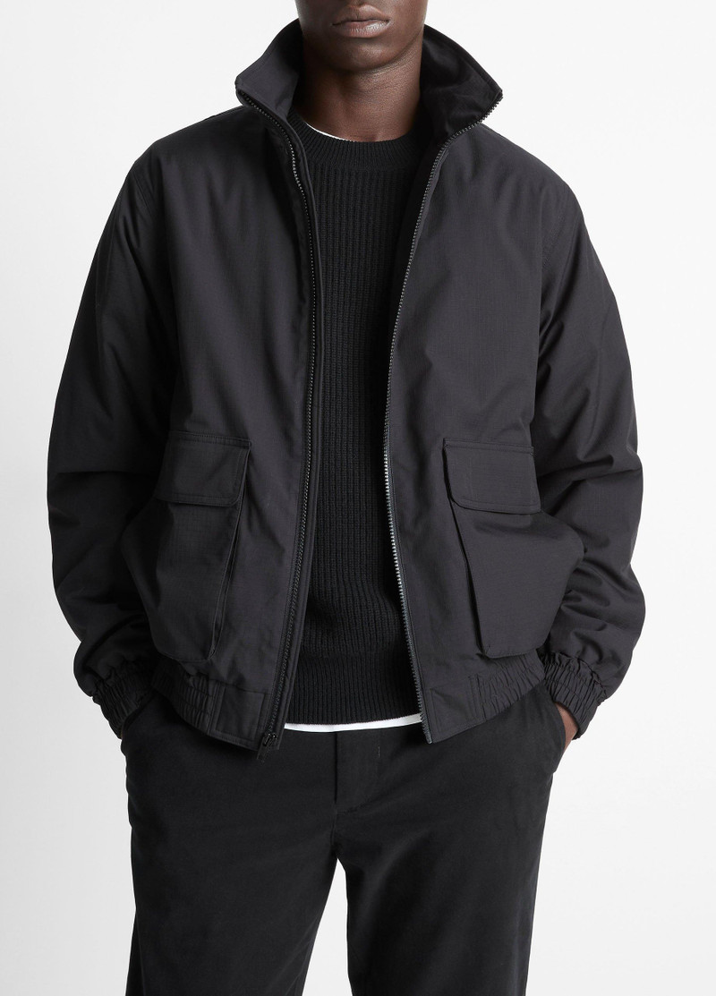 Italian Cotton Ripstop Bomber Jacket 1