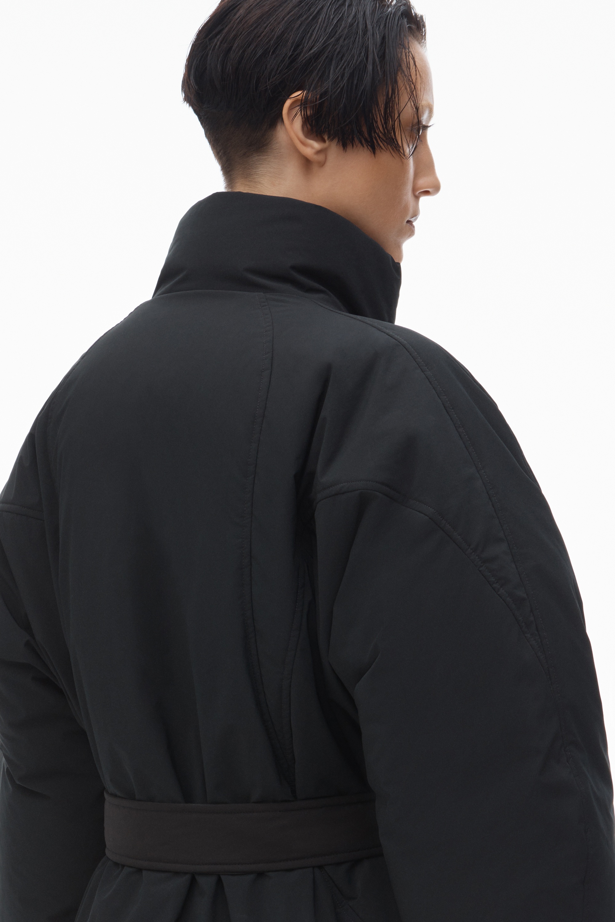 Puffer Coat with Dome Logo Patch - 6