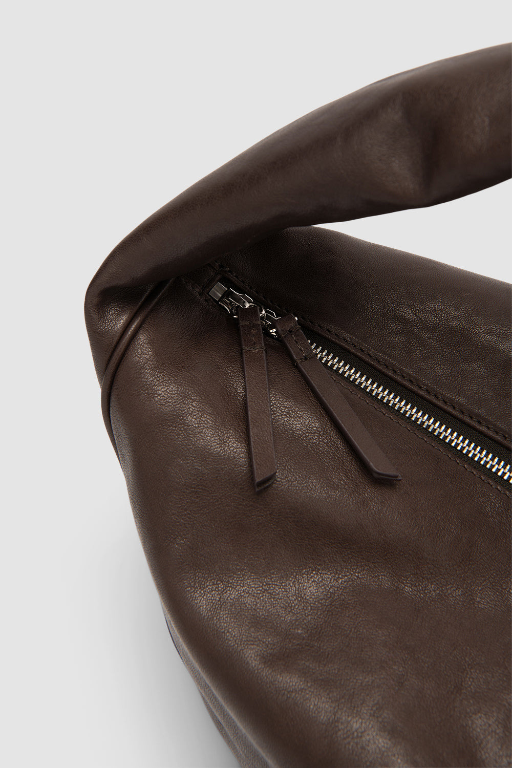 Maxi Cush Ristretto Washed Leather Shoulder Bag - 3