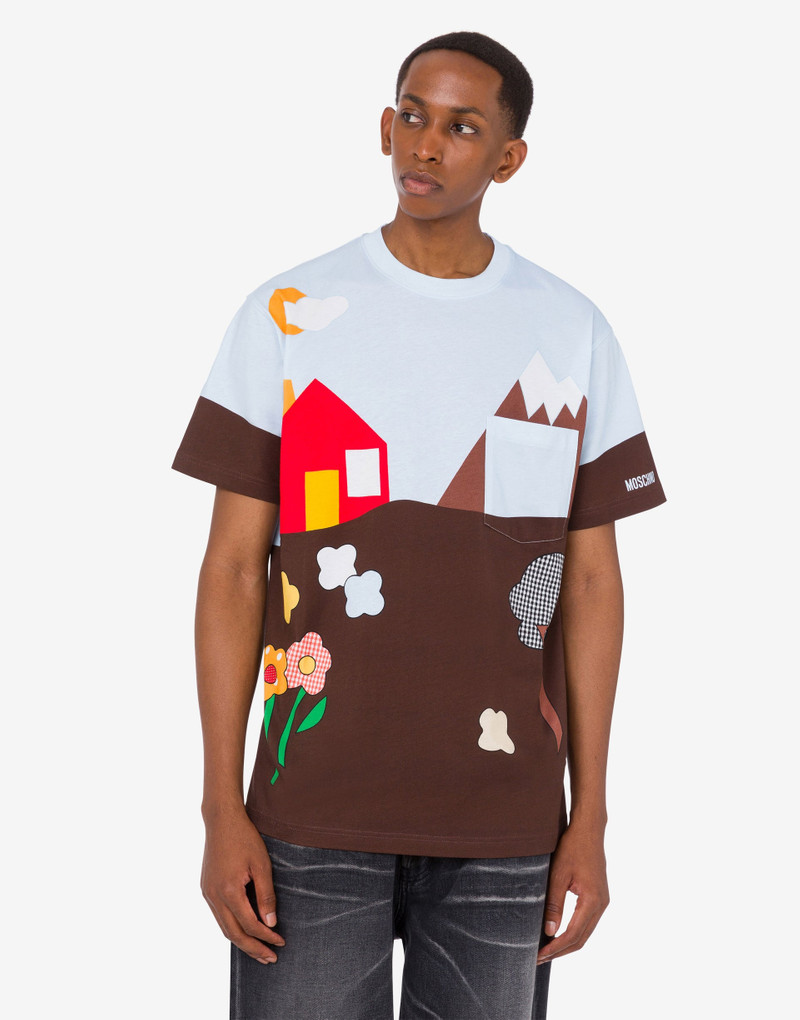 Moschino ORGANIC COTTON JERSEY T-SHIRT ARCHIVE outlook