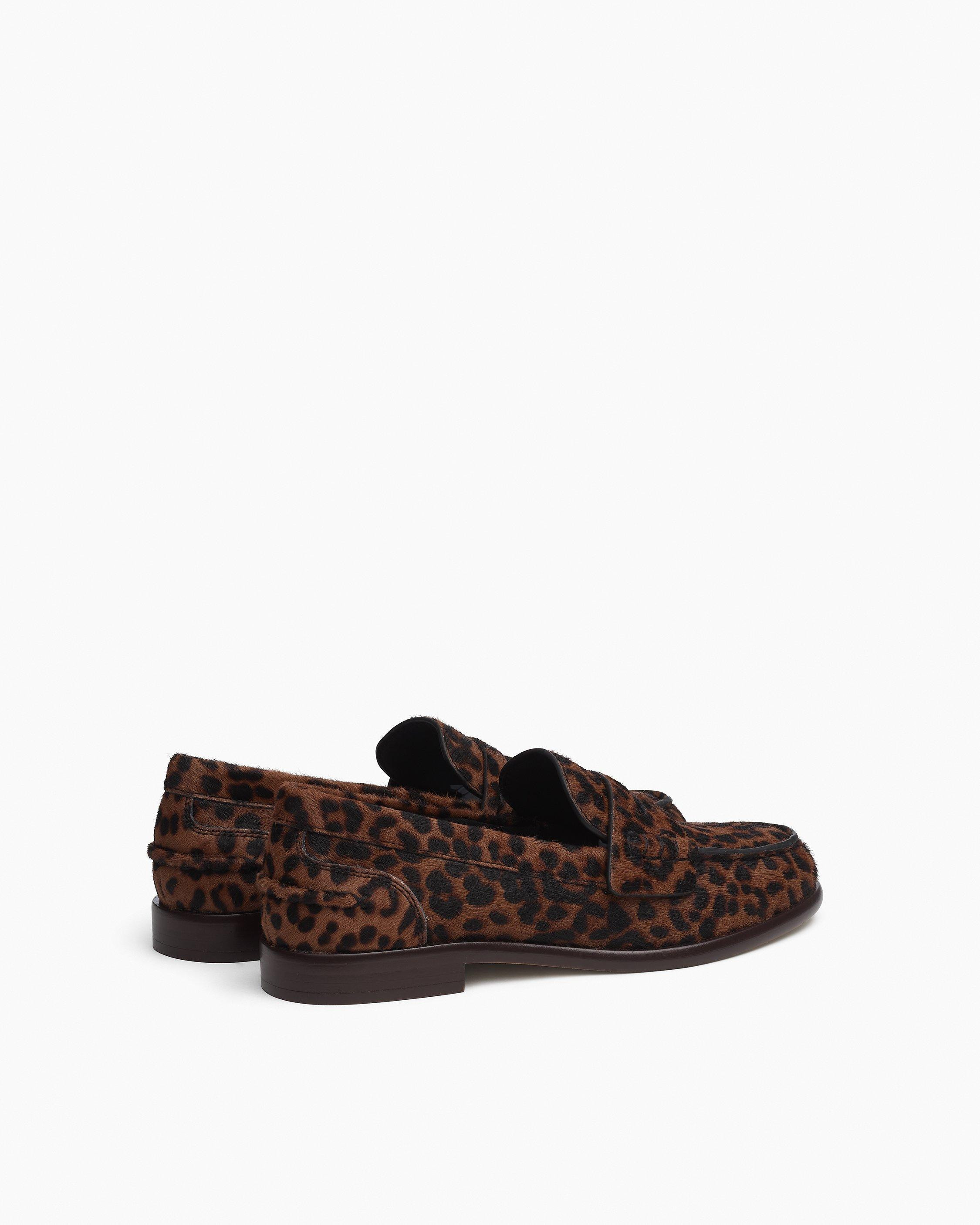 Carter Leopard Calf Hair Loafers - 4