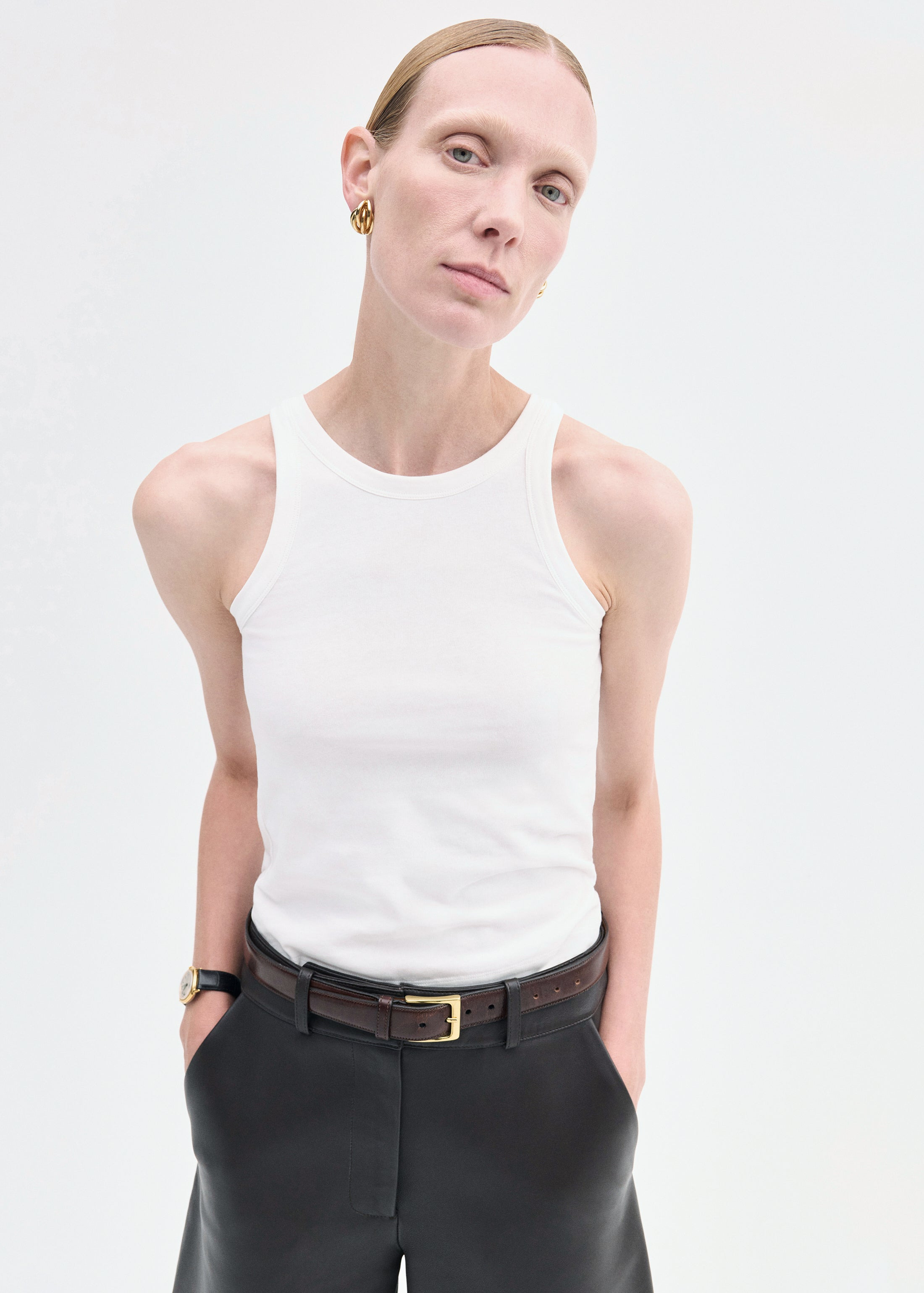 Sporty Tank in Cotton Jersey - 2