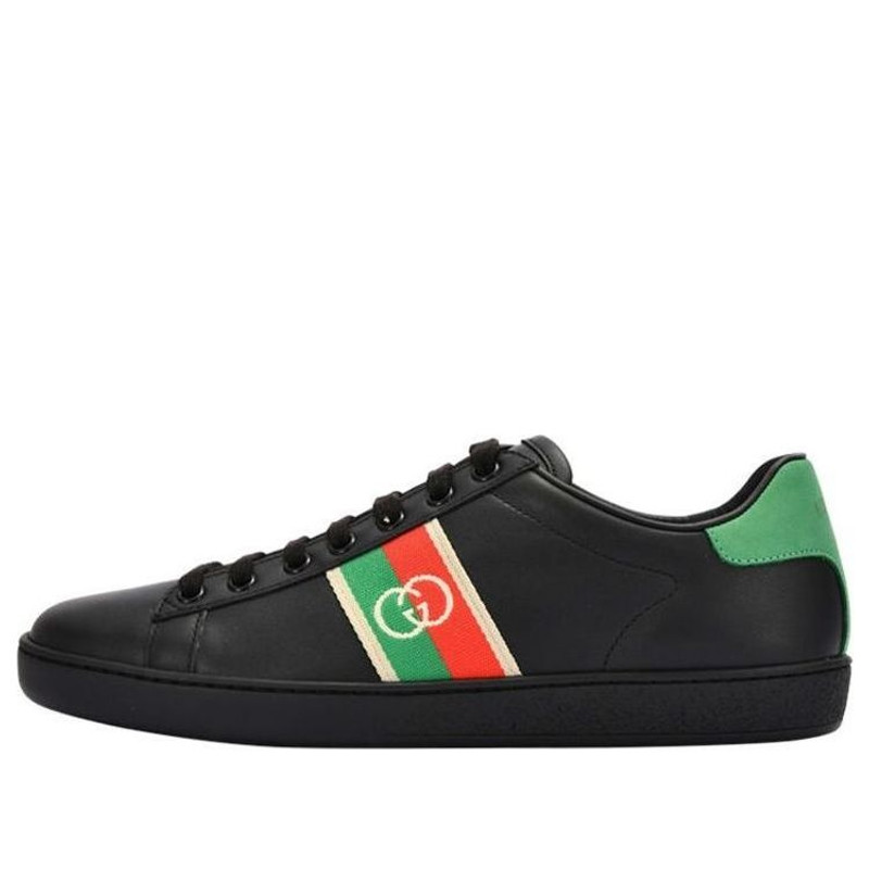 (WMNS) Gucci Ace Elastic Web 'Interlocking G - Black' 645767-1XGM0-1096 - 1