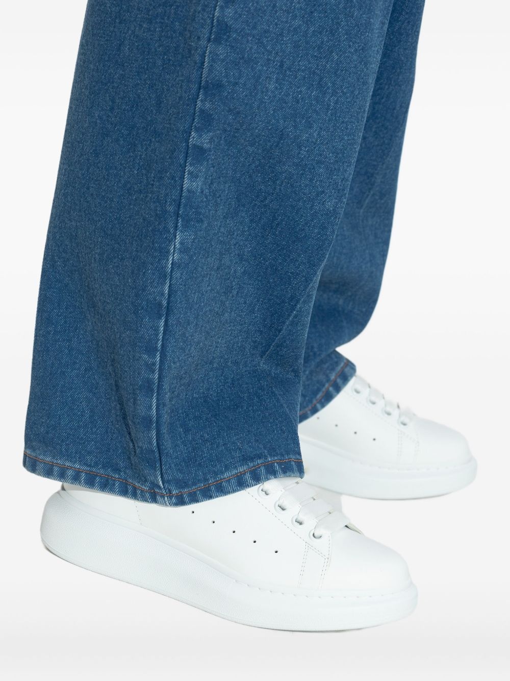 leather platform sneakers - 6
