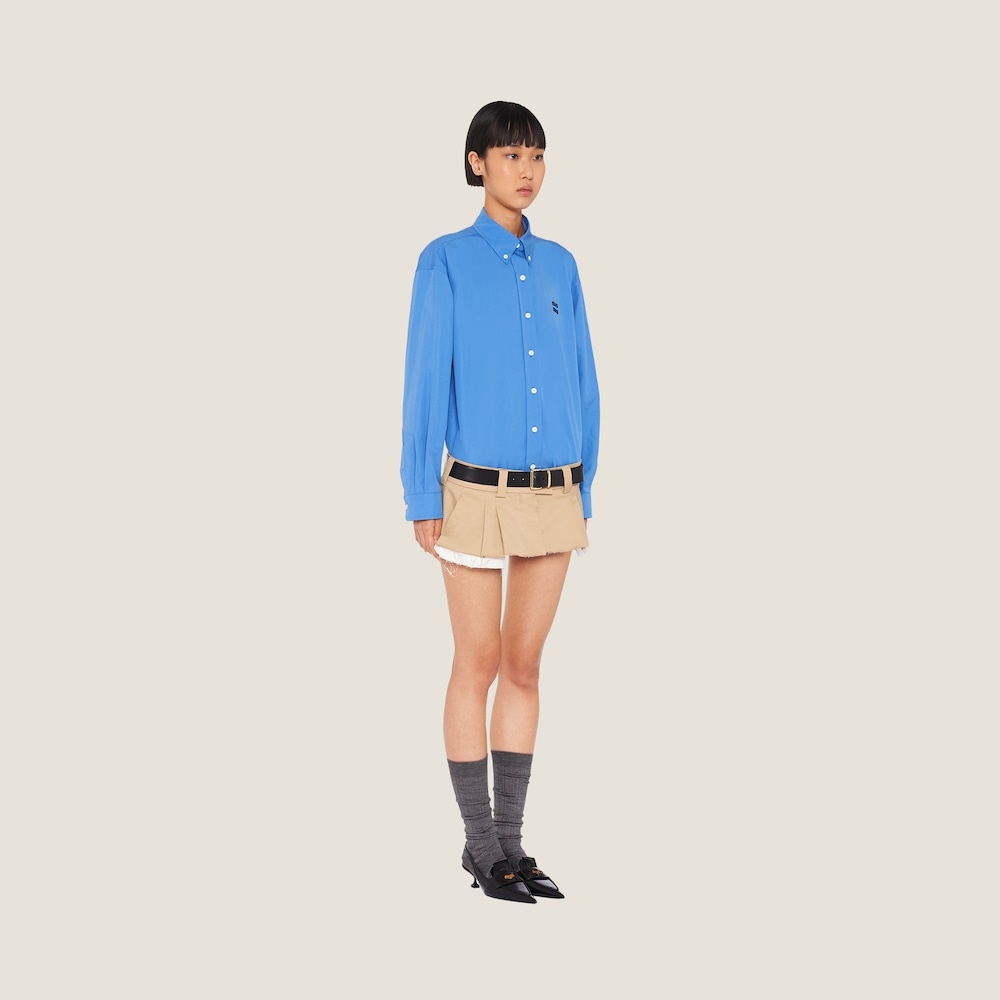 Oversized poplin shirt - 5