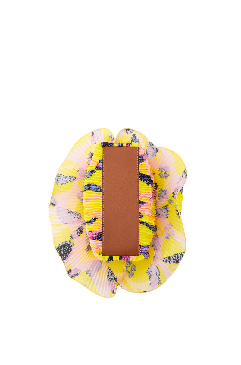 Mini Flamenco Clutch in textile and calfskin 6