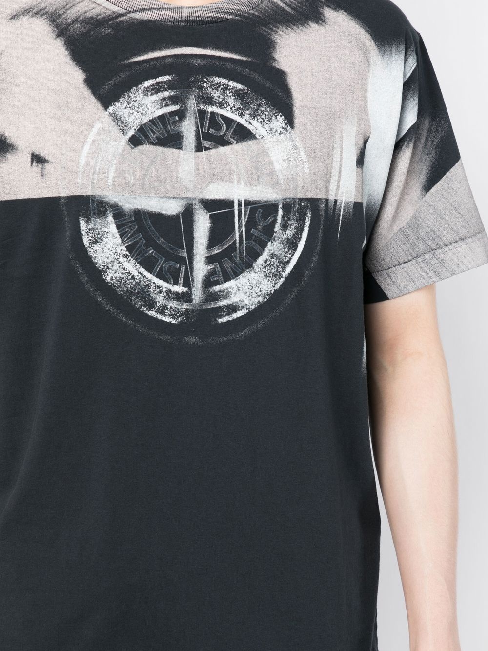 Compass-print cotton T-shirt - 5