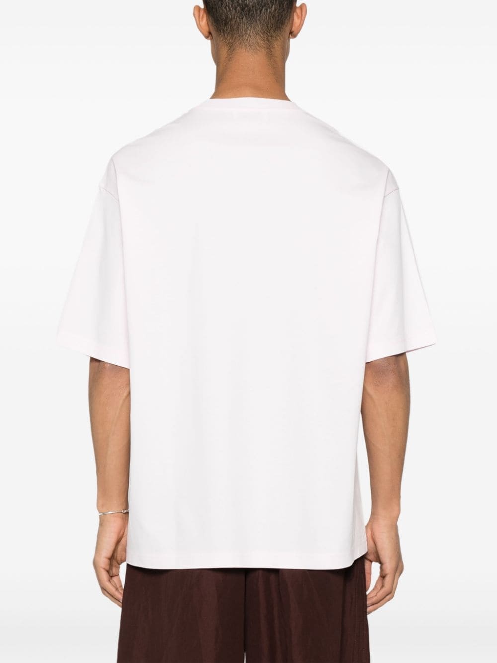 logo-embroidered cotton T-shirt - 4