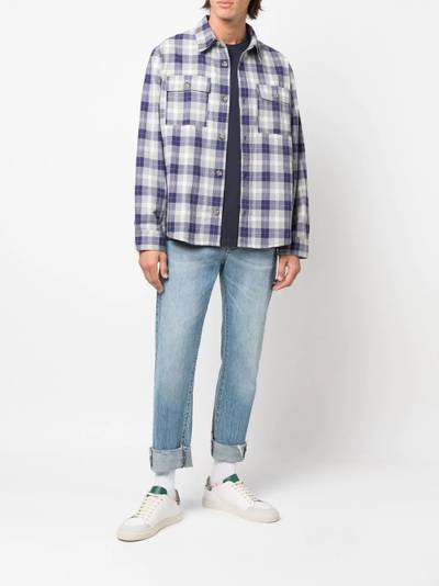 A.P.C. check-print long-sleeve shirt outlook