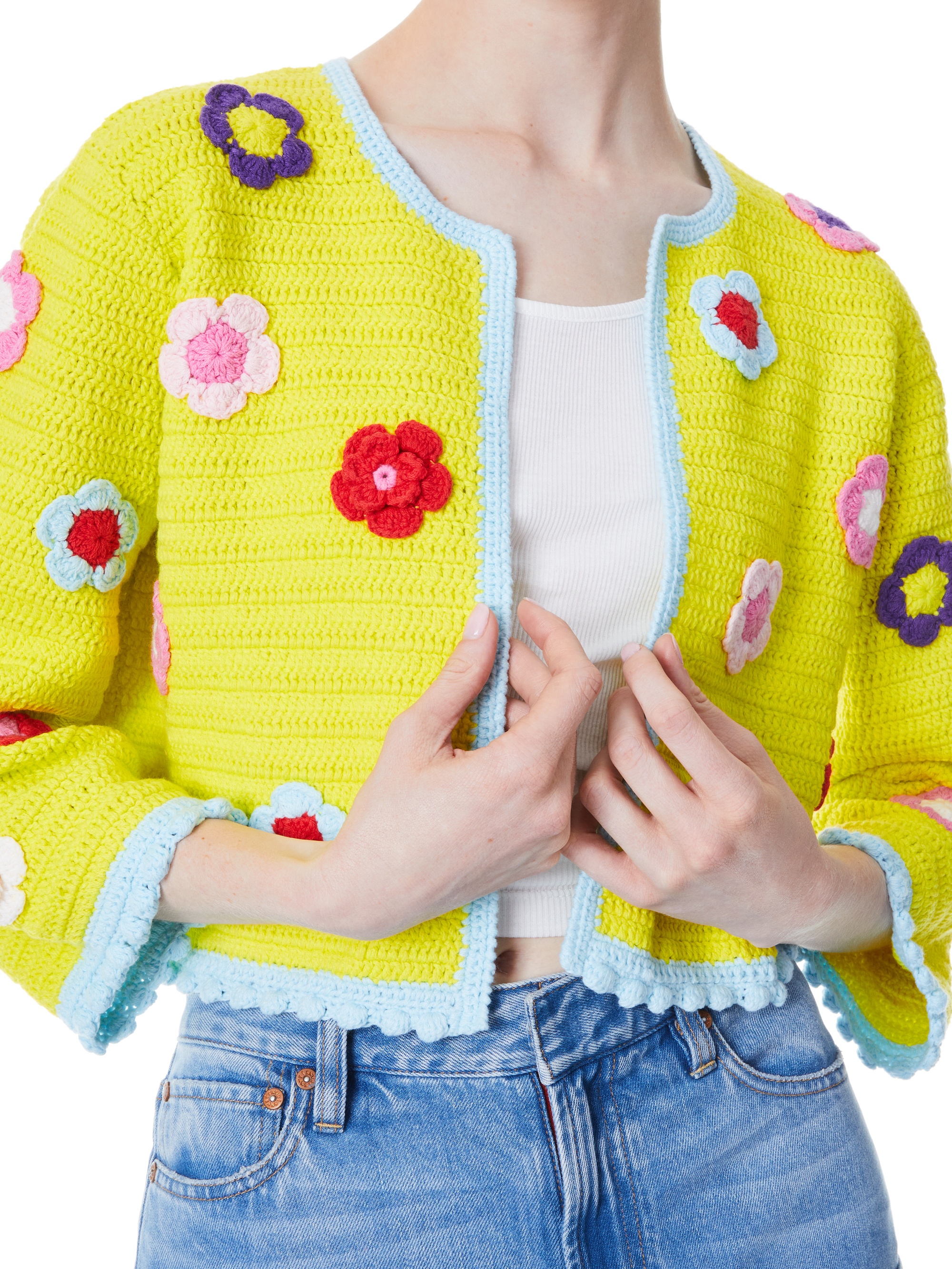 ANDERSON FLOWER CROCHET CARDIGAN - 5