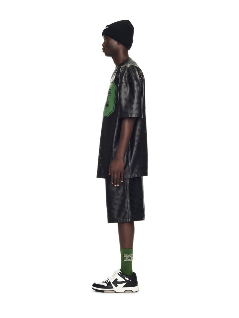 Natlover Leather Mesh Basket Shorts 3