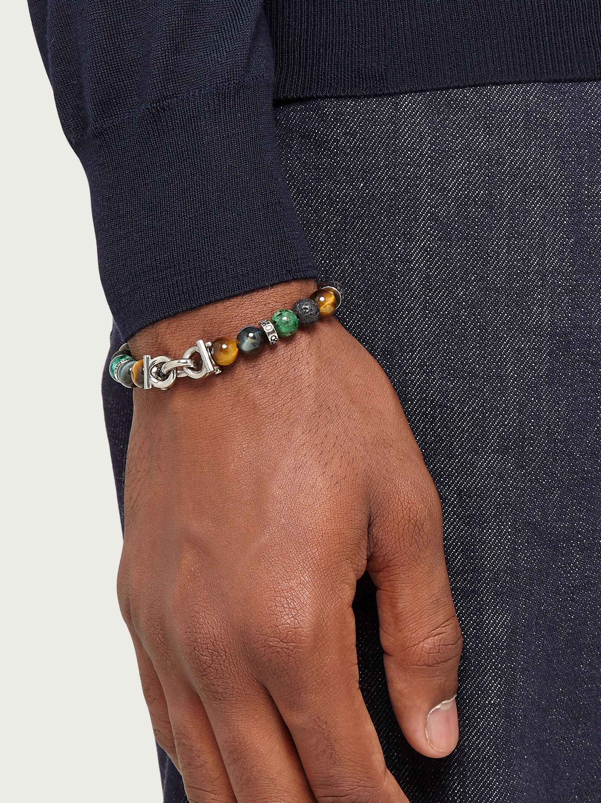 Elasticated bracelet with Gancini - size 17 - 3