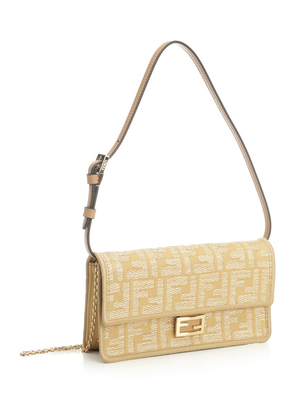 Baguette Small Leather Goods Beige - 2