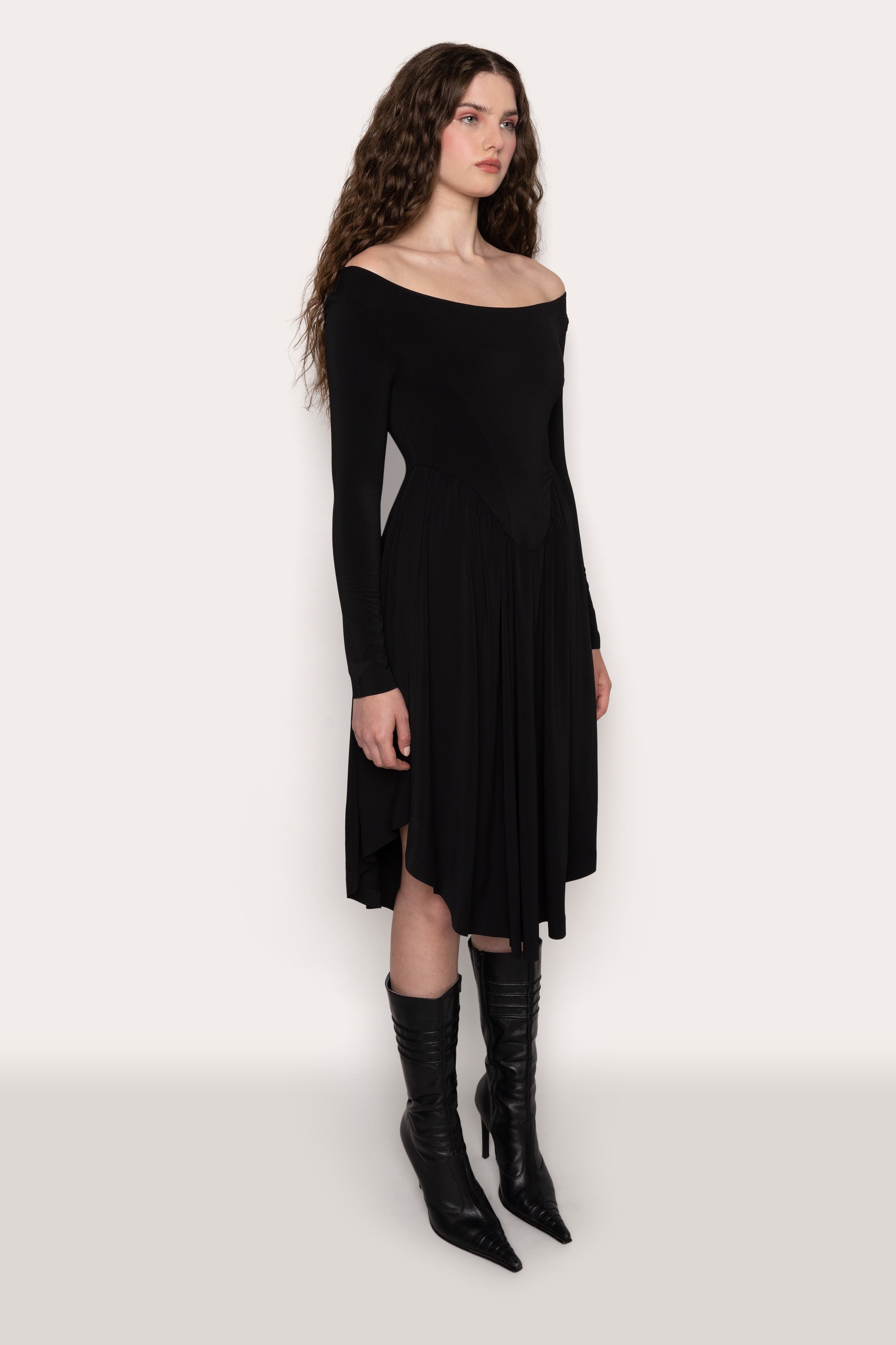 SYLVAN LONG SLEEVE JERSEY DRESS - 4