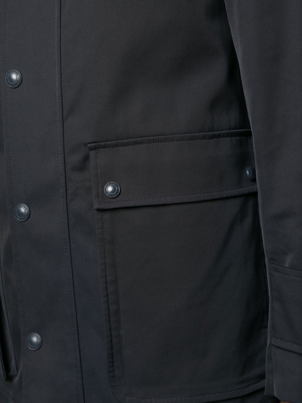 Thom Browne Men Simplified Snap Front Rain Parka In Nylon Tech - 2