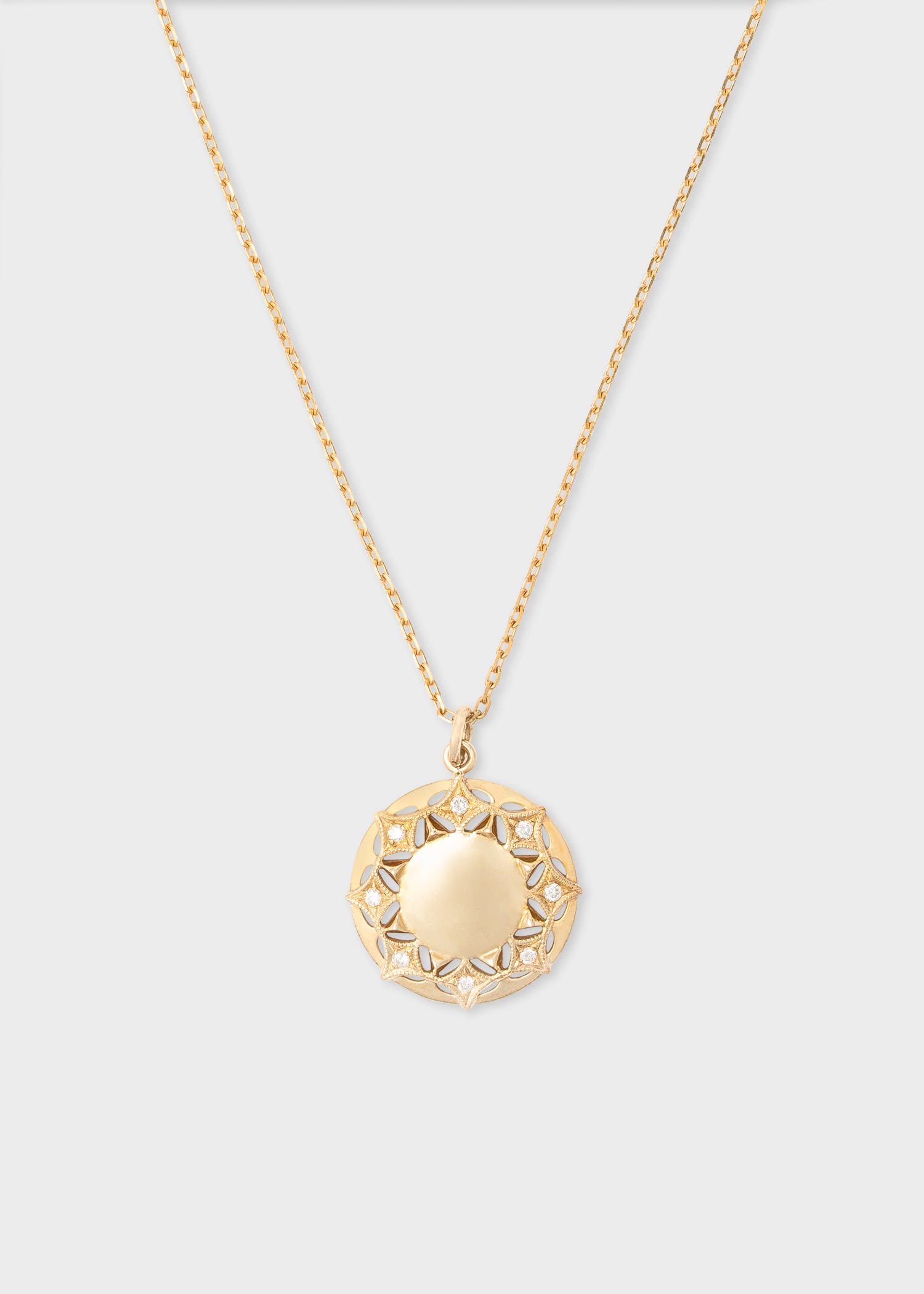 Queen of Diamonds Sun Pendant Necklace - 2