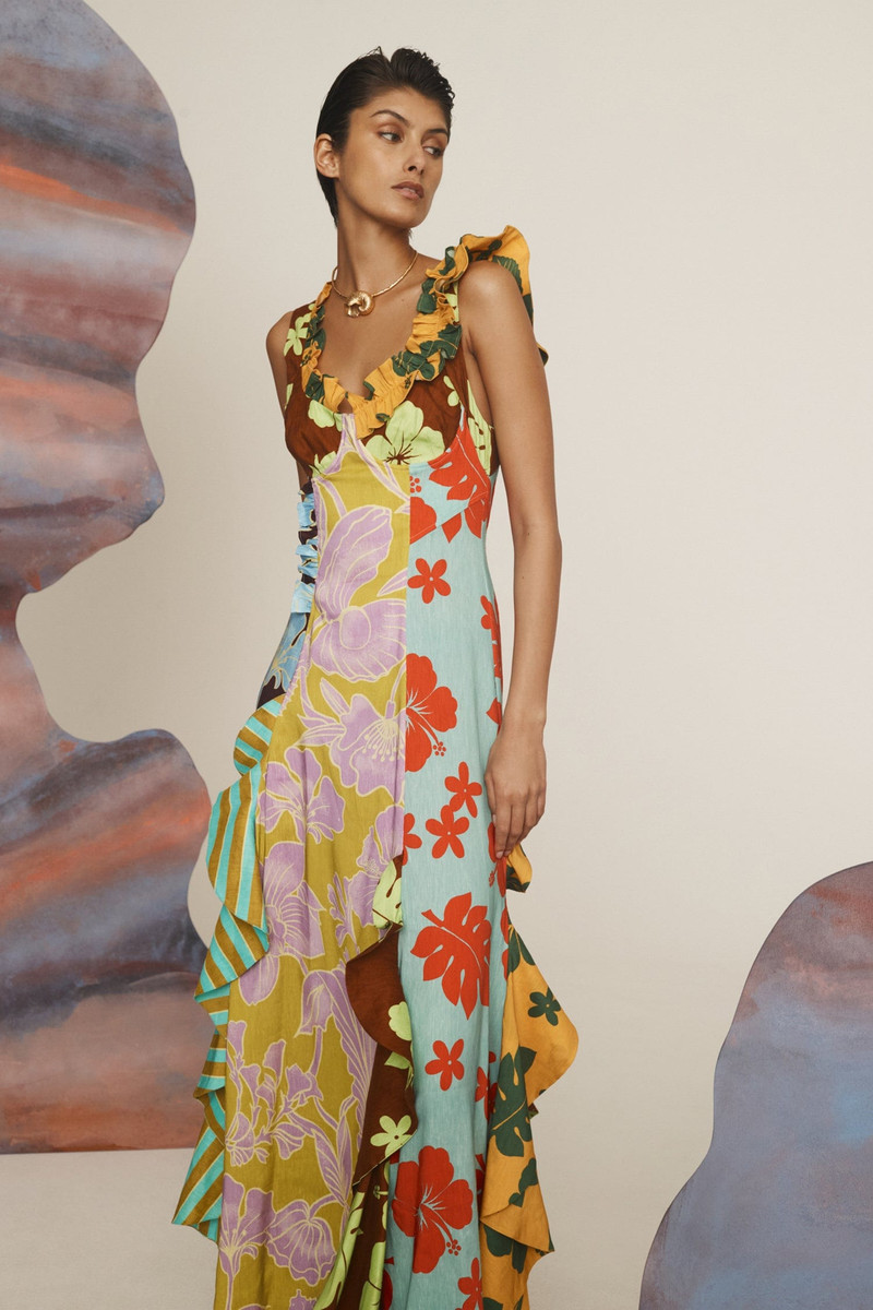 Poppy Spliced Midi Dress 3