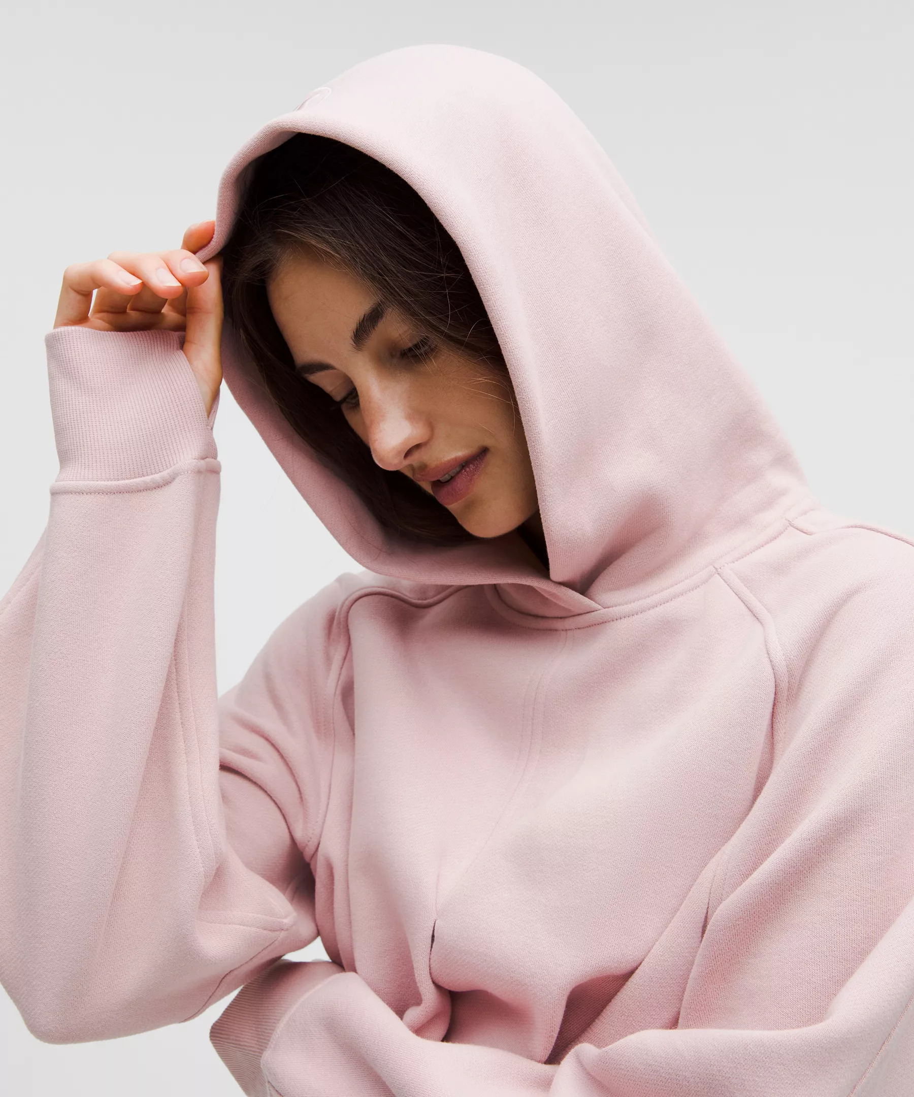 Scuba Cropped Wrap Pullover Hoodie - 4
