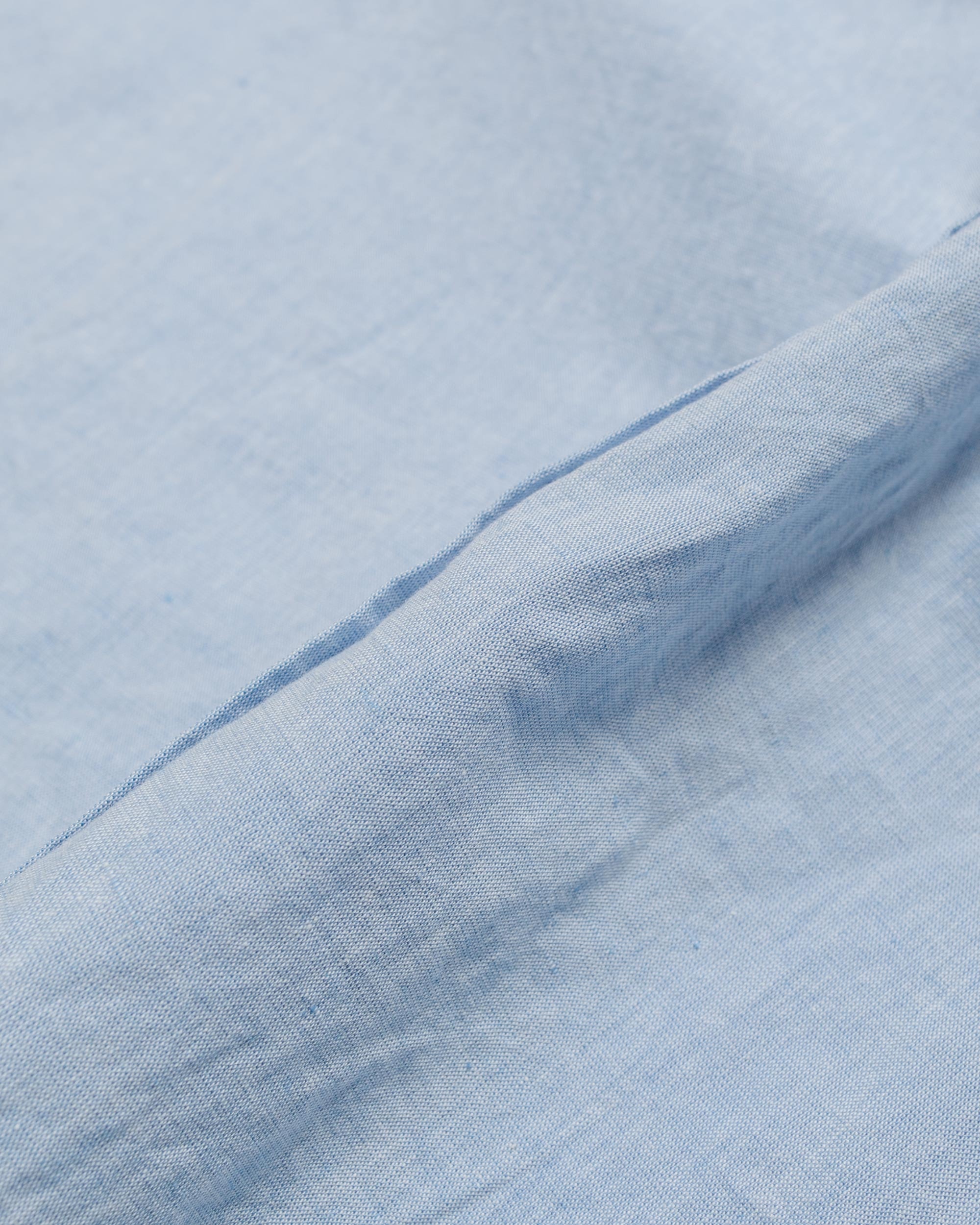 Ivan Relaxed Cotton Linen SS Shirt Pale Blue - 5