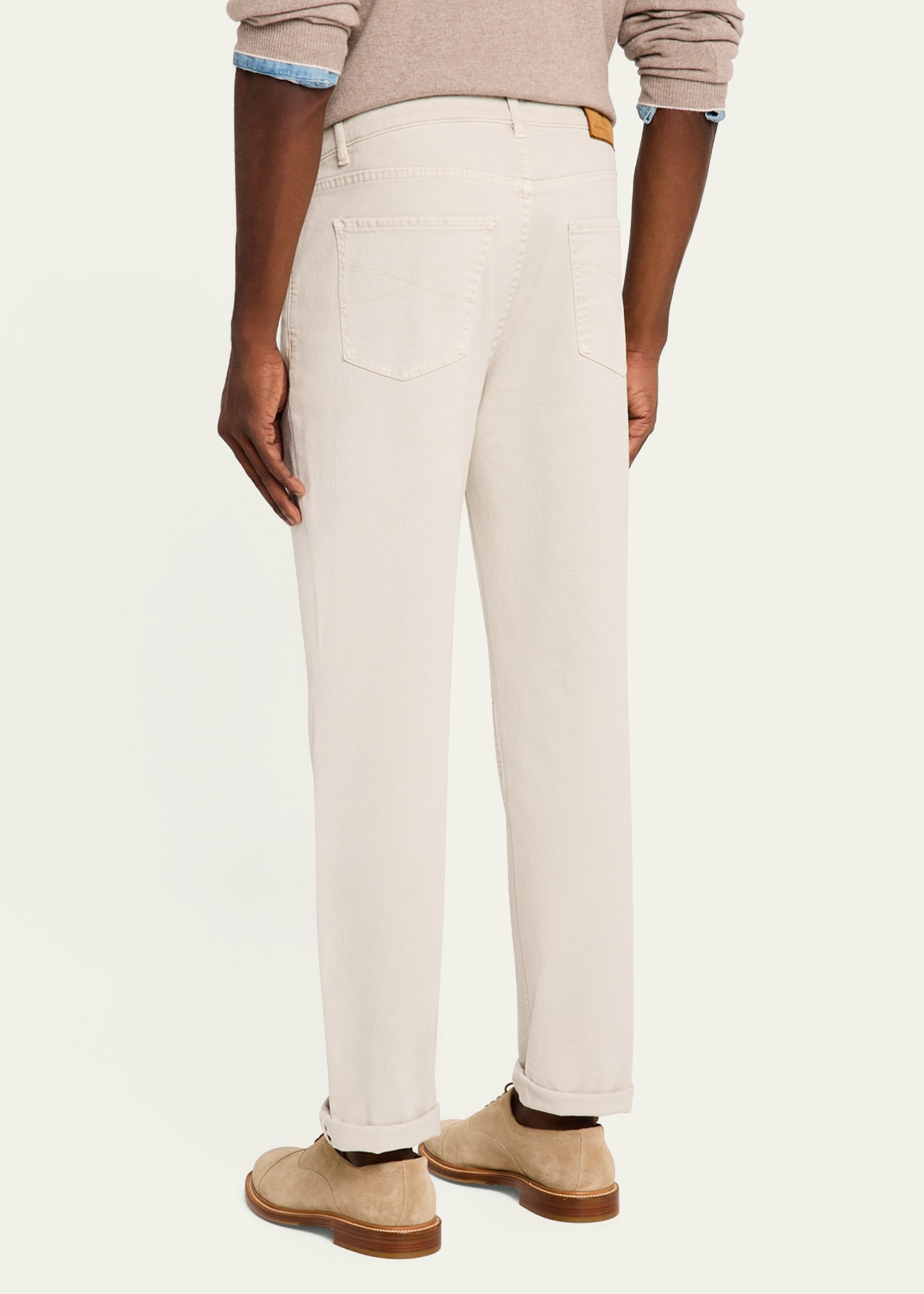 Men's Dyed Denim Five-Pocket Pants - 3