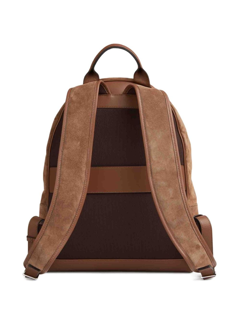 suede zip-fastening backpack - 2