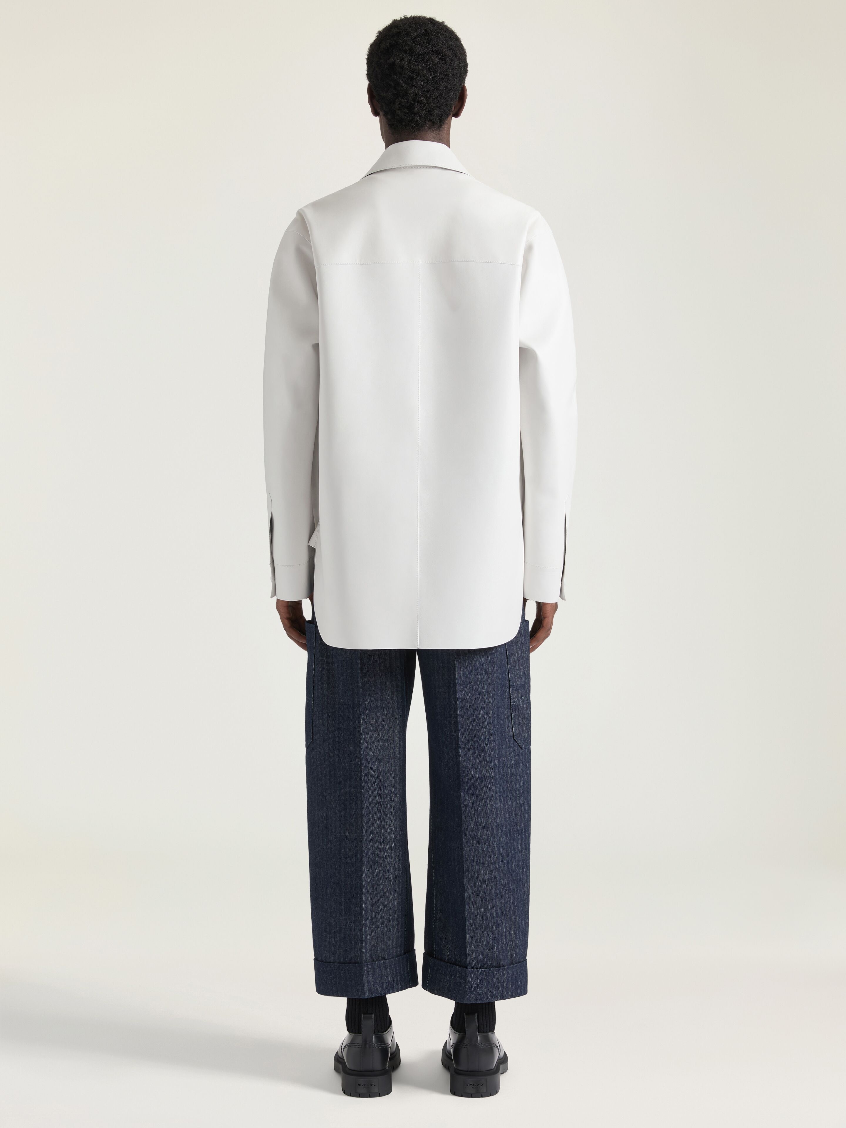 OVERSHIRT IN NAPPA LEATHER - 4