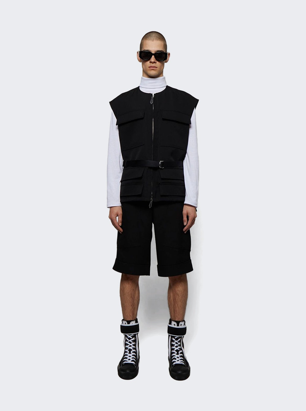 Sub High-top Sneakers Black And White - 6
