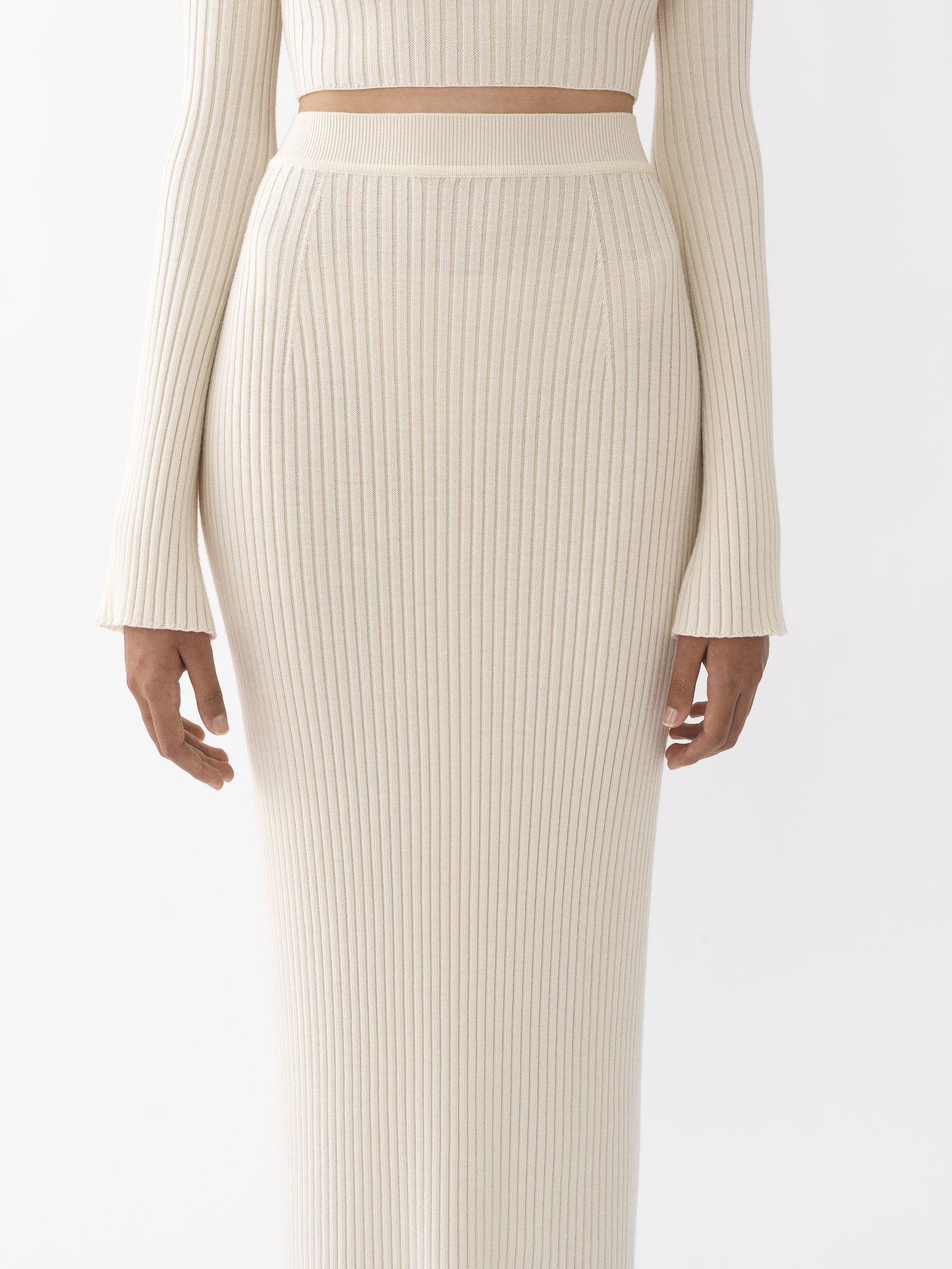 FITTED MID-LENGTH SKIRT - 5