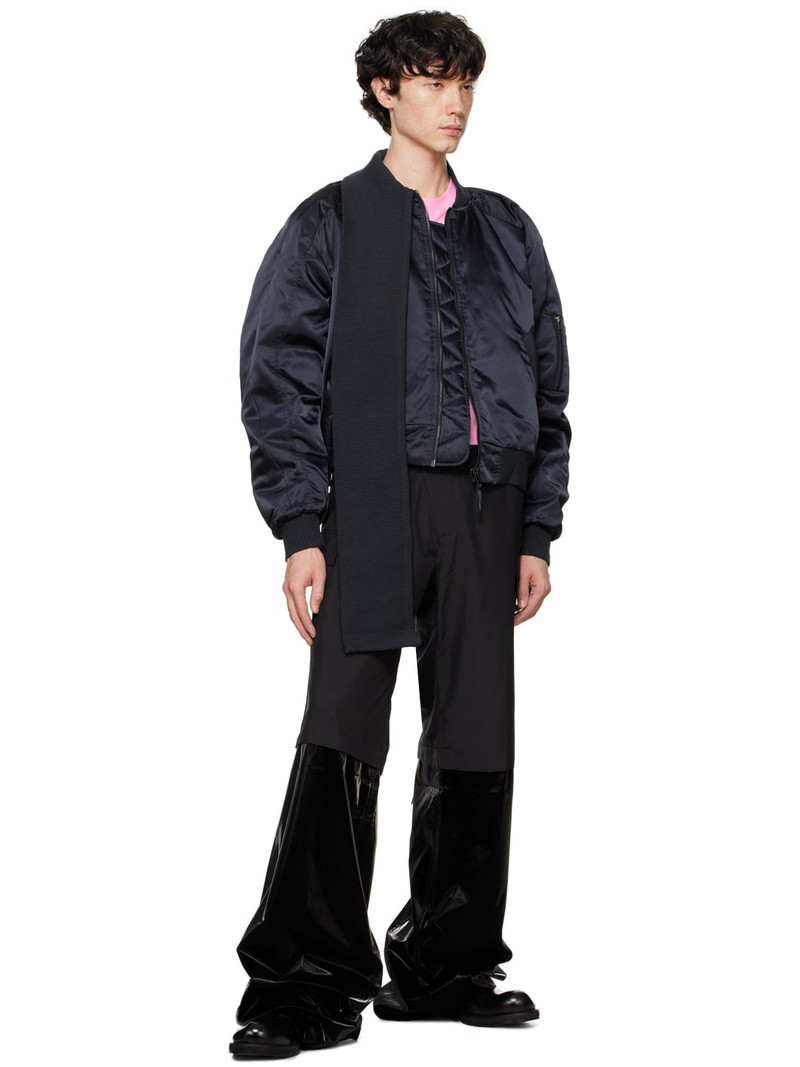 OTTOLINGER Navy Scarf Bomber Jacket outlook