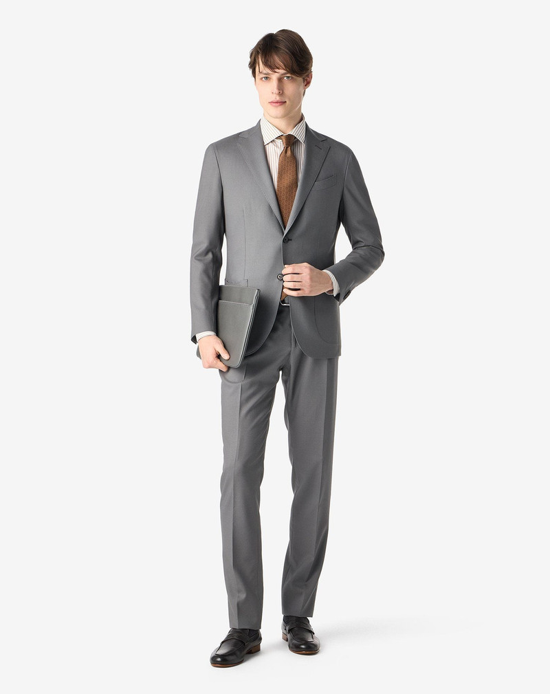 CORNELIANI Grey naturally stretch wool suit outlook