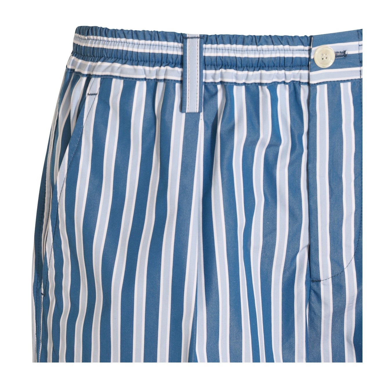 white and light blue cotton shorts - 3