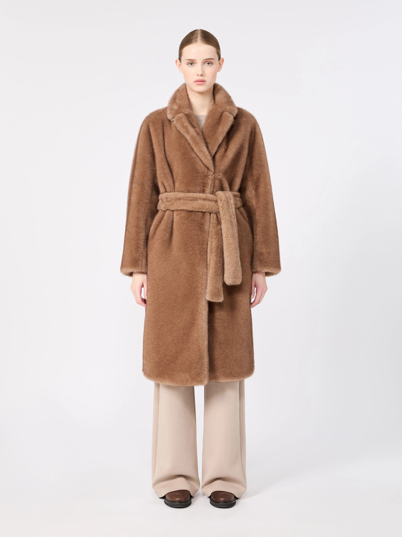 MISS Soft-textured wrap coat - BEIGE 3