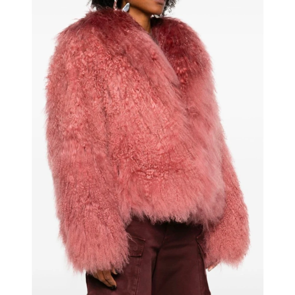 【関税・送料込み】THE ATTICO VINTAGE ROSE VISCOSE FUR JACKET THE ATTICO VINTAGE ROSE SHORT COAT | miinto | REVERSIBLE