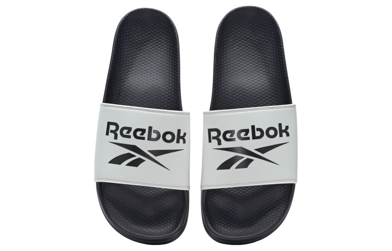 Reebok Fulgere Slides 'Black White' HR0390 3