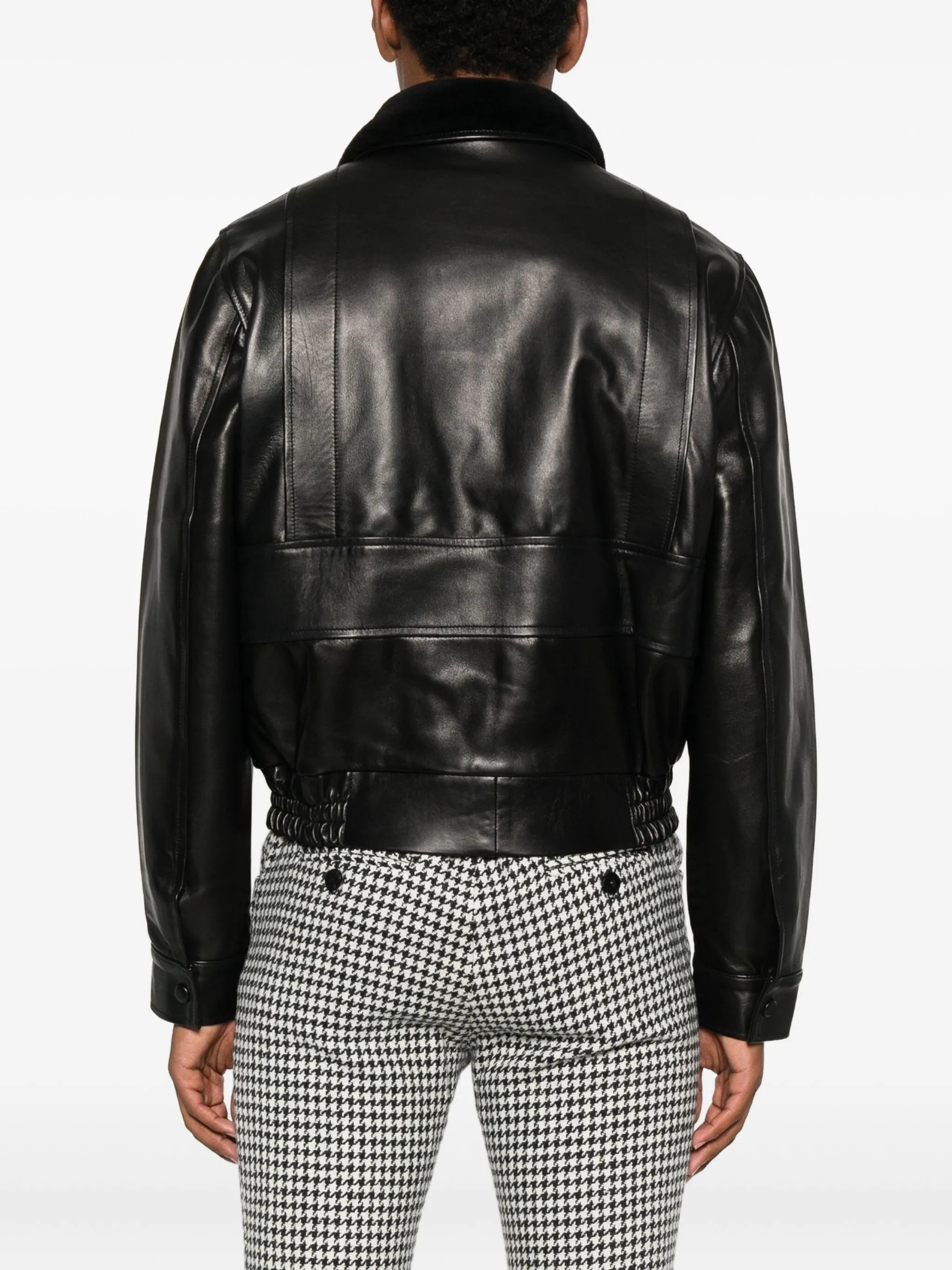 Ernest W. Baker Flap-pocket Leather Jacket - 3