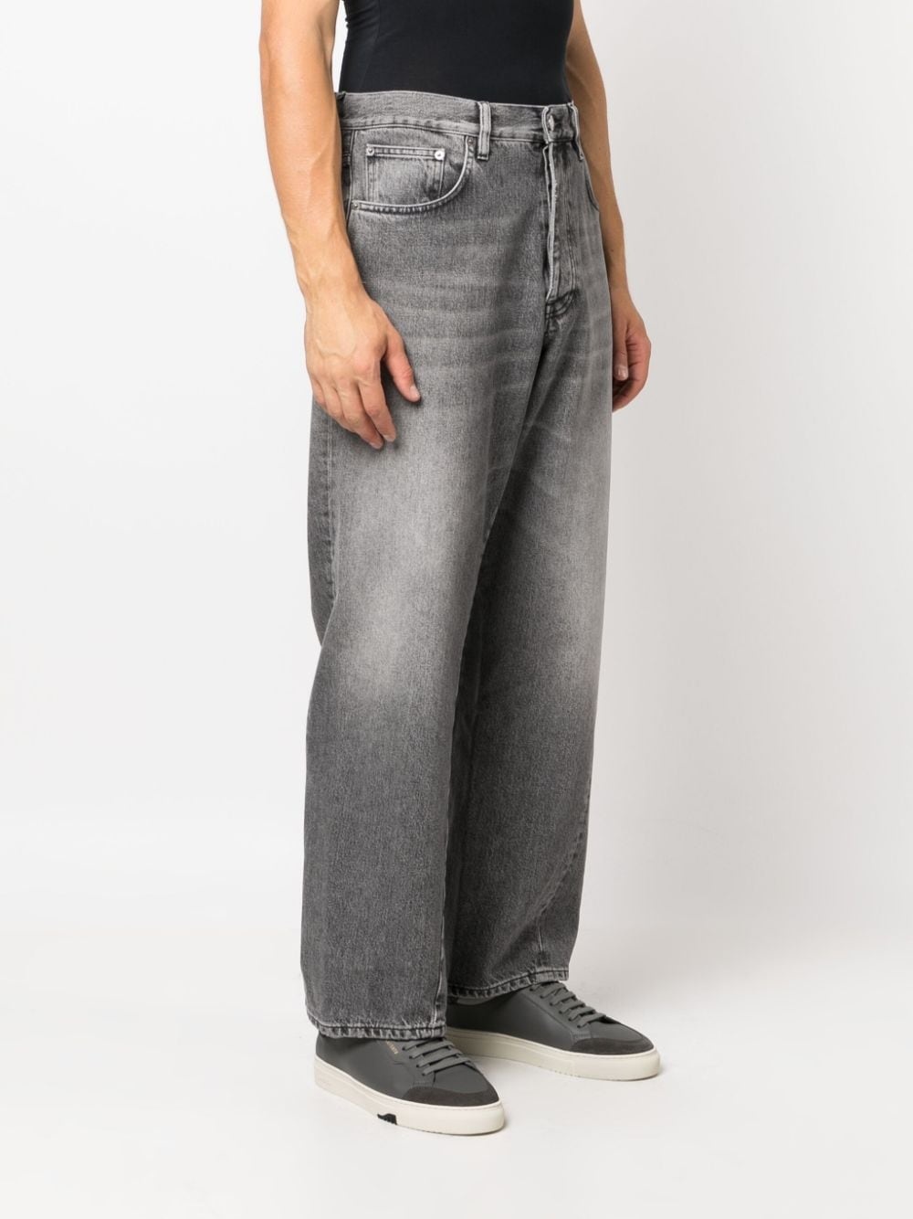 straight-leg cotton jeans - 3