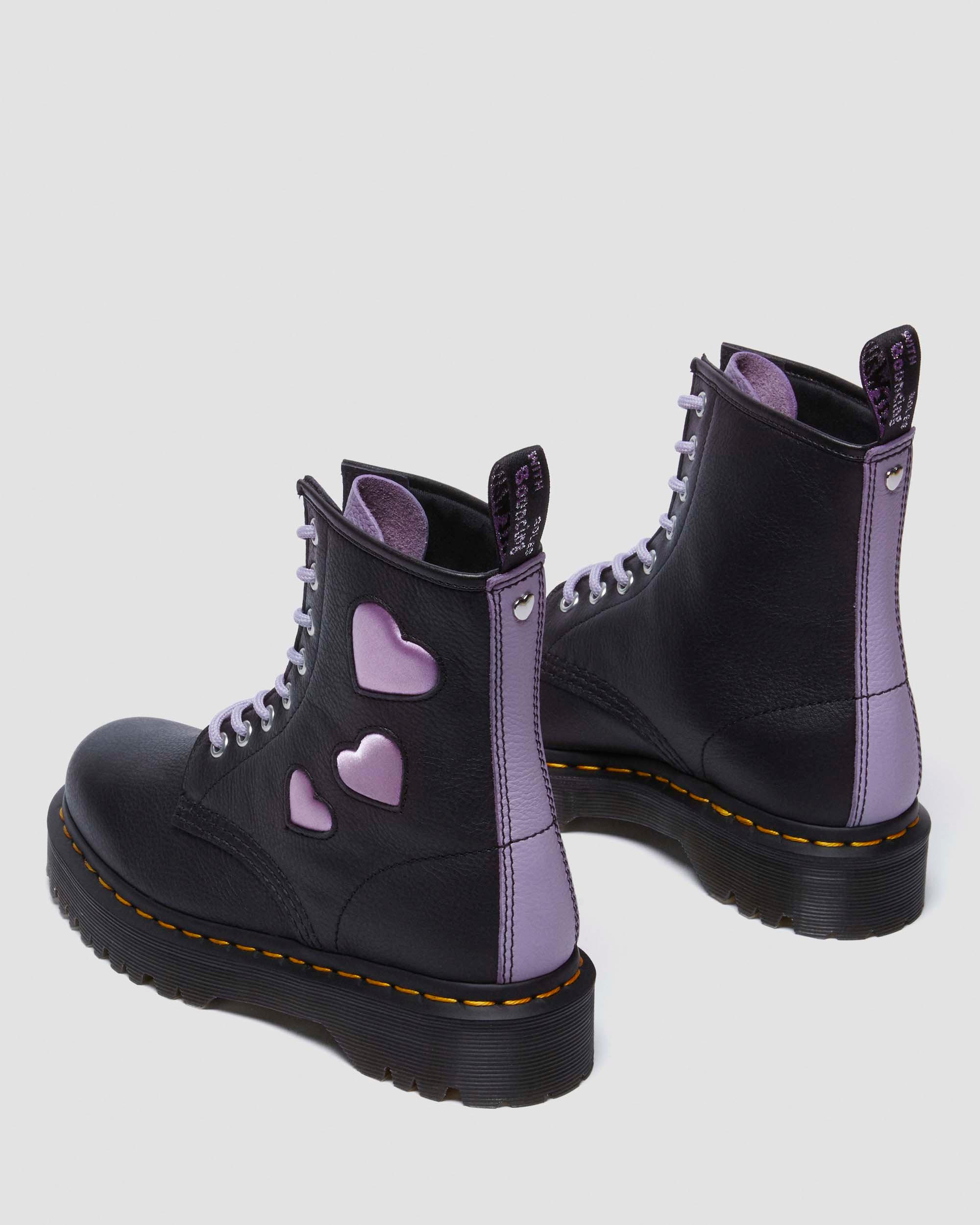 1460 Zip Heart Virginia Satin Lux Lace Up Boots - 9
