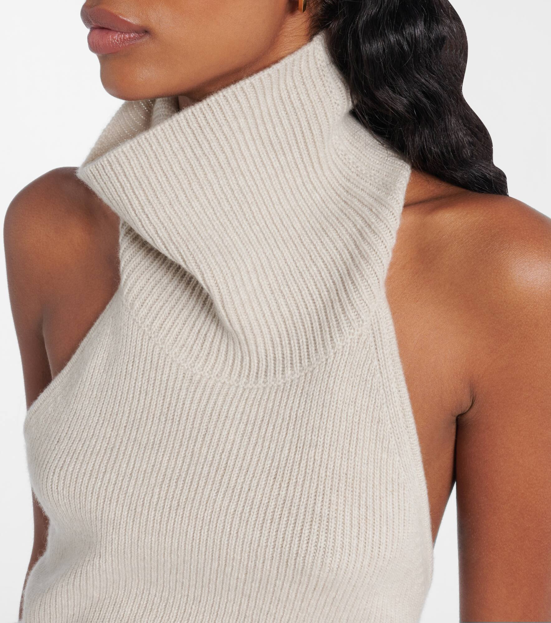 Maddie open-back cashmere top - 4
