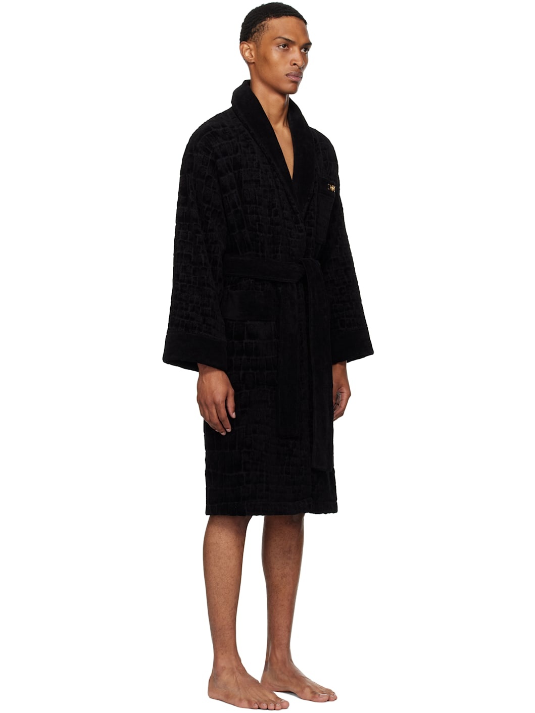 Black Icon Bathrobe - 2