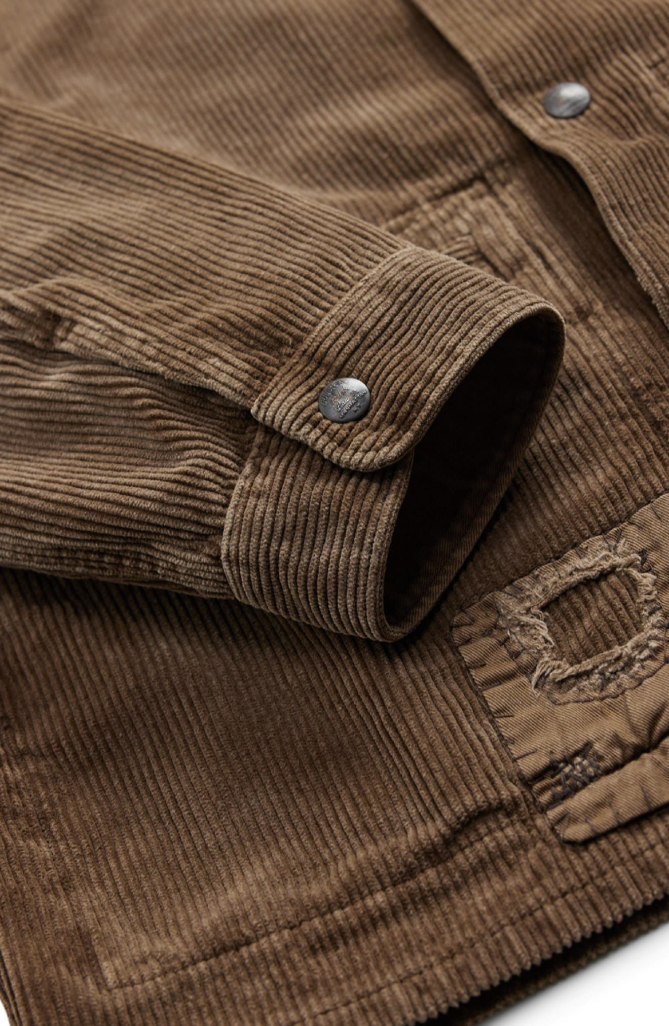 Double RL Rip & Repair Cotton Corduroy Chore Coat in Repaired Brown at Nordstrom - 4